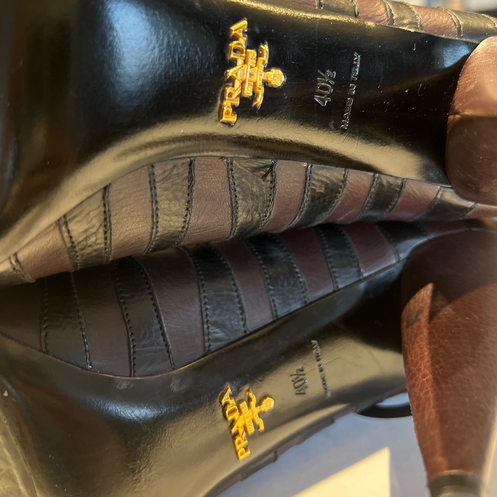 Exotic Milan Prada Boots - Size 40.5 😇 - Picture 3 of 5